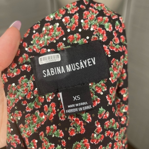 Sabina Musayev Floral Sleeveless Top Multicolor Size XS - Picture 5 of 6